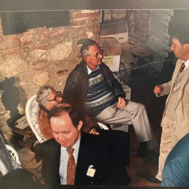 Figure 3. Montepulciano (Italy), the first meeting to define the bases, the statues and the name of European Academy of Otology Neuro-Otology (EAONO)