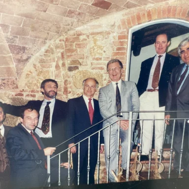 Figure 4. Montepulciano (Italy), the first meeting to define the bases, the statues and the name of European Academy of Otology Neuro-Otology (EAONO)