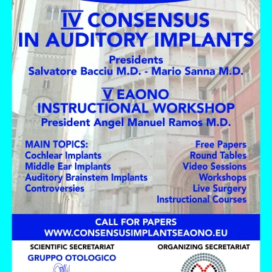 Figure 34. IV Consensus on Auditory Implants, was celebrating in Parma, Italy